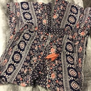 Flirty patterned Boho pants
